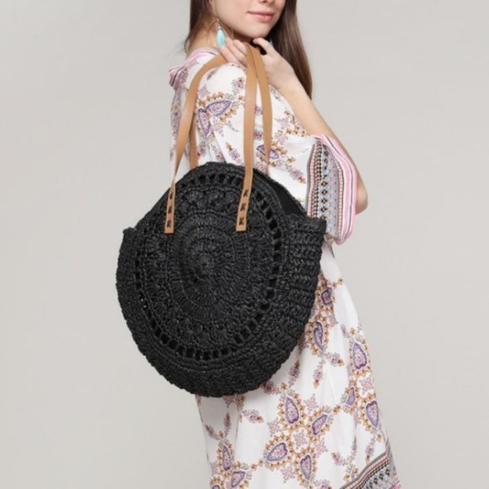 HAND MADE Straw Bag - Picture 3 of 3